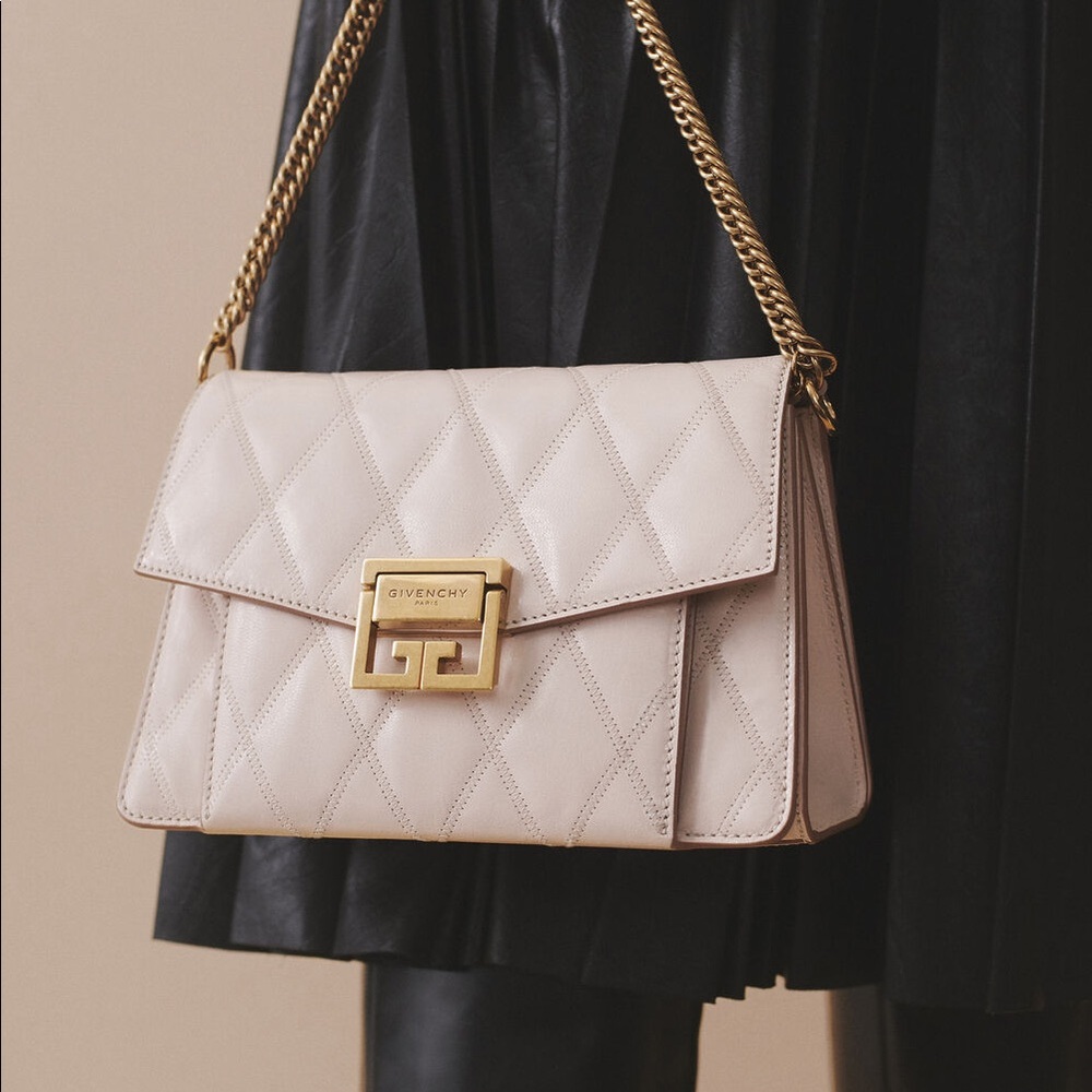 Authentic Givenchy GV3 Diamond Quilted Leather